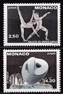 MONACO #1861-1862 MNH MONTE CARLO BALLET & SIGALDI SCULPURE - Bild 1 von 1