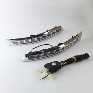 LED Daytime Running Light Turn Indicator Fog Lamp Bumper For Volvo XC90 07-13 - Picture 1 of 11