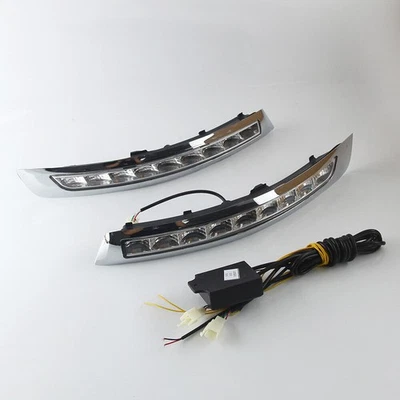 LED Daytime Running Light Turn Indicator Fog Lamp Bumper For Volvo XC90 07-13 - Image 1 of 4