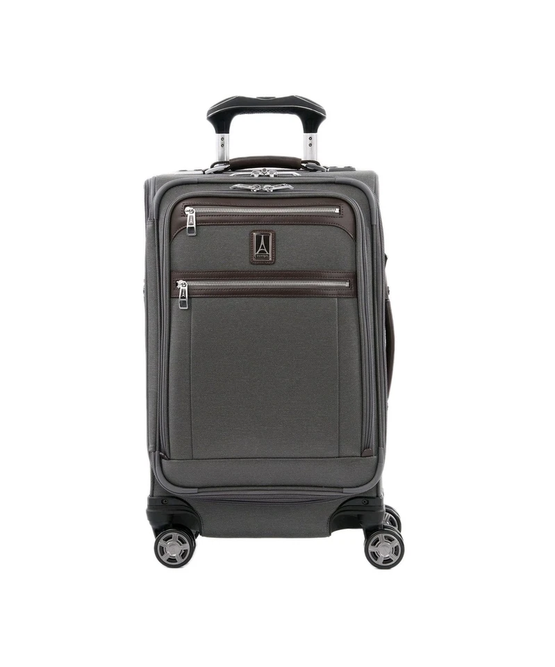 Travelpro Platinum Elite Softside 21" Expandable Carry on Spinner - Vintage Grey - Image 1 of 4