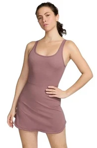 NIKE One Dri-FIT Dress with Built in Shorts in Smokey Mauve Size XL - Picture 1 of 8