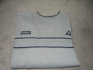 Le Coq Sportif Sweatshirt Size Medium Men's Crew Neck Jumper Grey - Picture 1 of 3