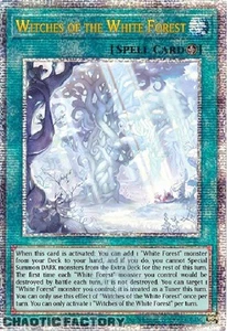YUGIOH ALIN-EN058 Witches of the White Forest Quarter Century Secret Rare 1st Ed - Picture 1 of 1
