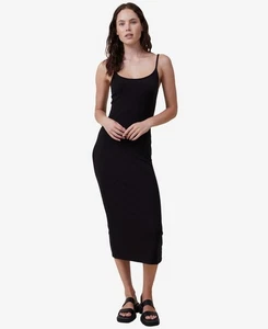 Cotton On Women's Staple Slip Jersey Maxi Dress, Black, XS - Picture 1 of 1