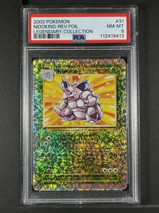 Nidoking Reverse Foil #31 2002 Pokemon Legendary Collection PSA 8 250001 - Picture 1 of 2