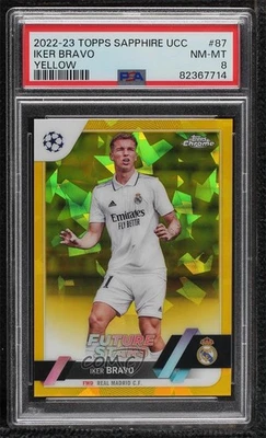 2022 Chrome Sapphire Edition UEFA Club Competitions /99 Iker Bravo #87 Rookie RC - Image 1 of 2
