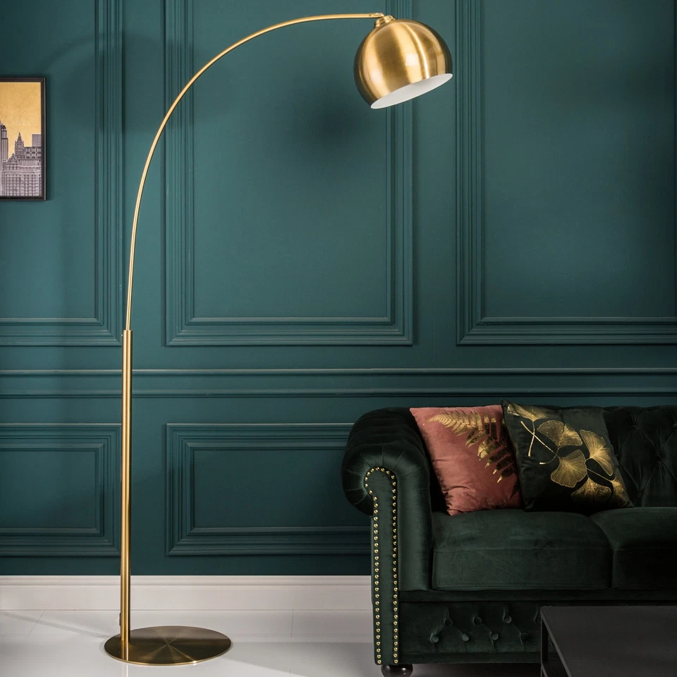Verstellbare Bogenlampe LOUNGE DEAL 205cm gold eleganrte Stehlampe Standleuchte - Bild 1 von 4