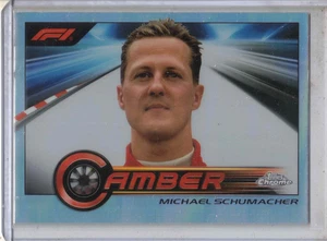 2023 TOPPS Chrome Formula 1 F1 racing Michael Schumacher Camber Refractor card - Bild 1 von 2