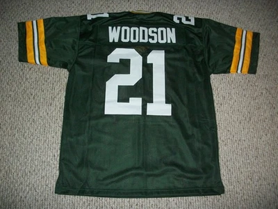 Nueva camiseta de fútbol americano cosida Green Bay personalizada sin firmar de Charles Woodson tallas S-3XL Foto 1 de 2