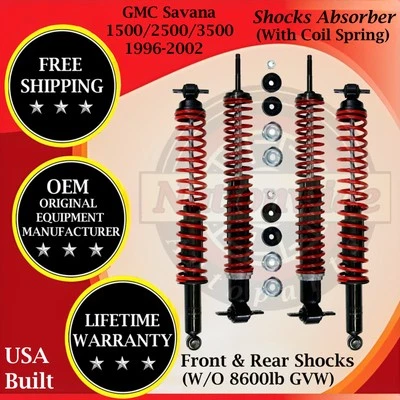 Gabriel OEM Front & Rear Shock with Coil For 1996-2002 GMC Savana 1500/2500/3500 - Image 1 of 4