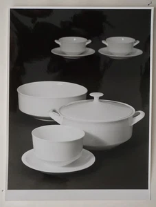 Fotografía Willi Moegle gatillo de gelatina de plata naturaleza muerta porcelana Arzberg 2050 - Imagen 1 de 2