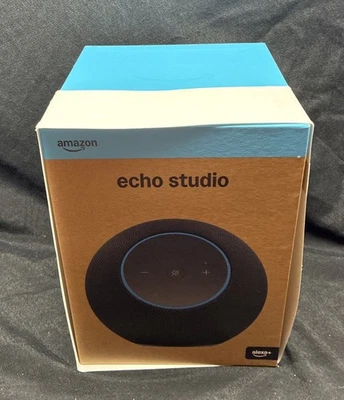 New 2025 Amazon Echo Studio w/ immersive spatial audio, Dolby Atmos, Alexa+ - Image 1 of 4