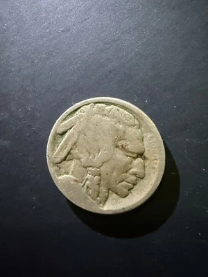 1913-P Buffalo Nickel Error. CW Rotated Die. Type 1 Raised Mound, Key Date!#1302 - Image 1 of 4