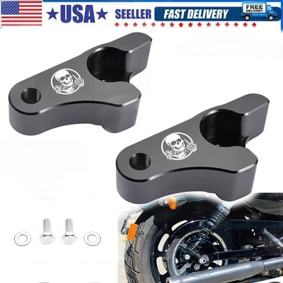 1" Lowering Blocks Kit for Harley Davidson Street Glide, Electra Glide 2009-2023 Foto 1 de 4