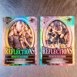 2024 NRL Elite Reflections Card Team Set RF23 RF24 Penrith Panthers - Bild 1 von 2