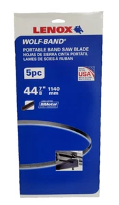 44-7/8" x 1/2 x 24 TPI Band Saw Blade Lenox Wolf-band 8010938PW245 Pack of 5 - Picture 1 of 8