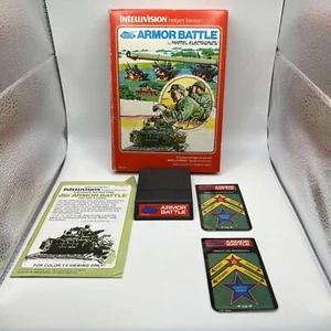 Intellivision Armor Battle Video Game Vintage CIB Complete W/ Manual & Overlays - Picture 1 of 5