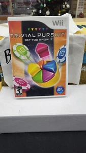 CIB TRIVIAL PURSUIT BET YOU KNOW IT NINTENDO WII VIDEO GAME COMPLETE IN BOX - Picture 1 of 4