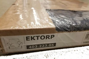 IKEA Ektorp SLIPCOVER for Armchair NORDVALLA DARK GRAY Chair Cover - Picture 1 of 3