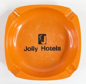 Cenicero Jolly Hotels De Colección - Plástico Naranja 5,5 x 3,5 pulgadas - Retro MCM - USADO EN EXCELENTE ESTADO - Imagen 1 de 6