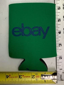 Lata de refresco de cerveza verde eBay Coozie acogedora publicidad coleccionable eBayanna - Imagen 1 de 12