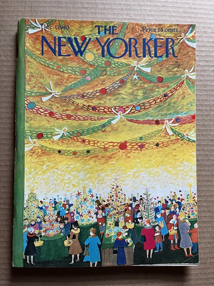 New Yorker Karasaz Magazine December 7 1963 Christmas Tree Decorating IIonka - Image 1 of 4