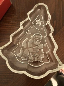 Gorham Santa Tree Treat Dish Holiday Traditions North Pole Express 8.5", Germany - Picture 1 of 8