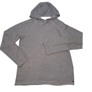 Ugg For Men Shirt Small Black Stripes Hooded Soft Boy Long Sleeve Pullover Top - Imagen 1 de 13