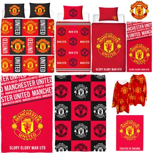 Fundas nórdicas oficiales del Manchester United FC Football Club Merch mantas y más - Imagen 1 de 41