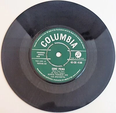 Norrie Paramor And His Orchestra - Come Prima - 45-DB 4196 - 7" Vinyl - VG+ - Image 1 of 2