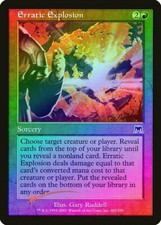 Erratic Explosion FOIL Onslaught HEAVILY PLD Red Common MAGIC MTG CARD ABUGames