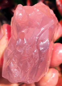 186.4g TOP!!! Natural Gemstone Rose Quartz Ice Transparent Collectables ia7987 - Picture 1 of 15