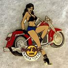 HARD ROCK CAFE NARITA TOKYO SEXY GIRL LEANING AGAINST RED MOTORCYCLE PIN # 41357