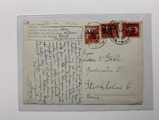 AMG VG - Trieste - Cartolina per la Svezia 1947
