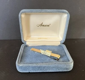 Vintage New Anson Tie Clip – Gold Tone, Swiss Diamon Cut, Made in USA - Picture 1 of 3