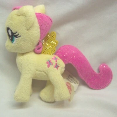My Little Pony YELLOW FLUTTERSHY 4" Plush Stuffed Animal Toy Aurora Hasbro 2014 - Image 1 of 4