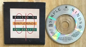 Simple Minds 'Ballad Of The Streets' CD Card Slip Sleeve Mini EP Single SMXCD 3 - Picture 1 of 1