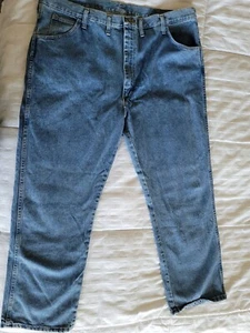 Vintage Rustler Denim Blue Jeans Mens 42x30 Relaxed Fit Straight Leg Made in USA - Picture 1 of 8