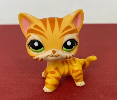Littlest Pet Shop - LPS #1451 - AUTHENTIC Tiger Stripe Shorthair Cat Cover