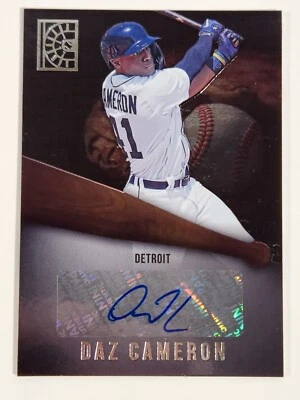 2022 Panini Capstone #AU-DC Daz Cameron Auto Autograph Detroit Tigers - Image 1 of 2