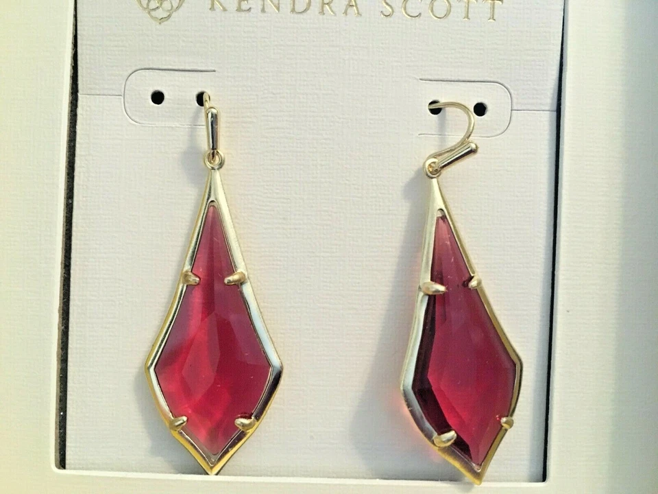 Pendientes Kendra Scott Olivia en Vidrio Dorado/Baya - Nuevos en Caja Foto 1 de 1
