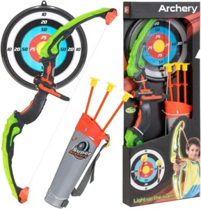 Bow & Arrow Toy Set for Kids Archery Bow 32" Suction Arrow 22" Outdoor Indoor - Picture 1 of 5