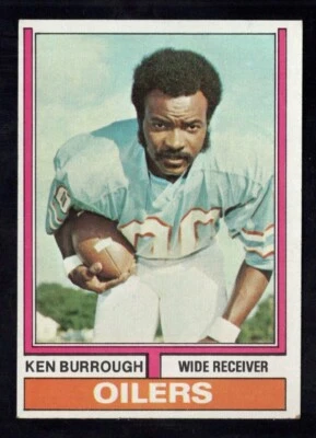 1974 Topps Football Card #304 Ken Burrough Houston Oilers EX-MT *a - Image 1 of 2