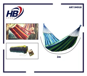 Hamaca De Jardín En Tela Camping Playa Viaje Descanso 200x80cm DFH - Imagen 1 de 1
