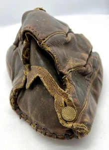 Antiker Vintage Baseball Handschuh, Mitt, MLB braunes Leder * schneller Versand - Bild 1 von 6