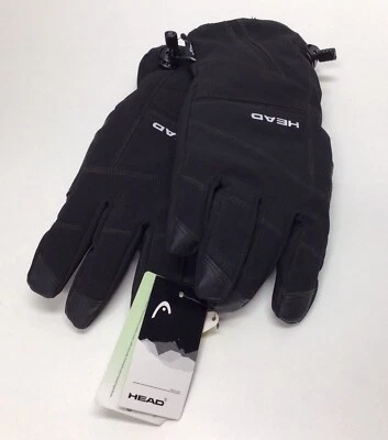 Head Adult Unisex Ski Winter Insulated Gloves DuPont Sorona Black Small NEW - Image 1 of 4
