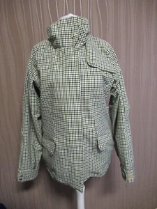 120/2 ROXY limited Edition Jacke Gr. M natur grün schwarz kariert Fleecefutter - Bild 1 von 5