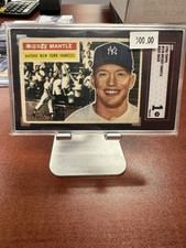 1956 Topps #135 Mickey Mantle New York Yankees HOF Gray Back SGC 1