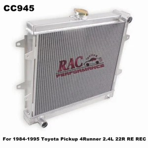 3 Row Aluminum Radiator For Toyota Pickup 4Runner 2.4L 22RE 22R REC 1984-1995 - Picture 1 of 11