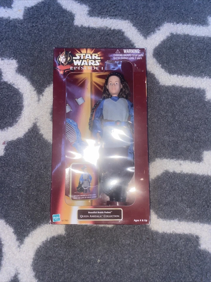 Vintage 1999 Hasbro Star Wars Episode 1 Braids Padme Queen Amidala
